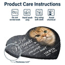 Sad,Memorial,Dog Lovers,Pet Lovers - Custom Photo Memorial Dog Cat You Left A Paw Print - Personalized Heart Memorial Garden Stone