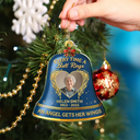 Memorial,Family,Gift For Grandparents,Parents,Sad,Christmas - Custom Photo Memorial Every Time A Bell Rings - Personalized Custom Shaped Acrylic Ornament