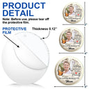 Christmas,Custom Photo,Memorial,Family,Sad - Custom Photo Memorial Family Loss Cardinal Bird - Personalized Circle Acrylic Ornament