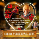 Memorial, Gift For Mother, Sad, Custom Photo - Custom Photo Memorial Forever Missed Always Shine In Our Hearts - Personalized Custom Shaped LED Light