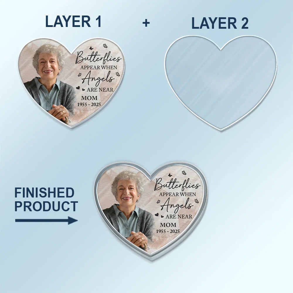 Memorial, Family, Parents, Gift For Grandparents, Sad, Custom Photo - Custom Photo Memorial I Am Always With You - Personalized Custom Shaped Acrylic Car Visor Clip