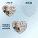 Memorial, Family, Parents, Gift For Grandparents, Sad, Custom Photo - Custom Photo Memorial I Am Always With You - Personalized Custom Shaped Acrylic Car Visor Clip