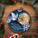 Memorial,Custom Photo,Love,Christmas - Custom Photo Memorial I Am Always With You Toile Art - Personalized 2-Layered Wooden Ornament