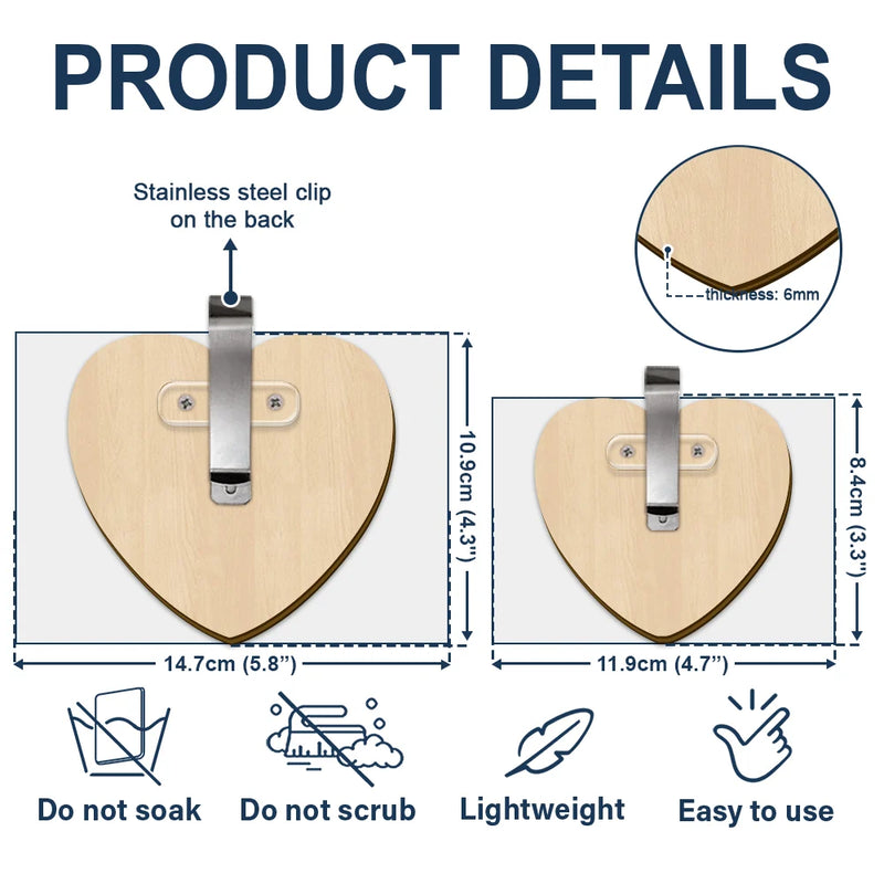 Sad,Family,Parents,Gift For Grandparents,Gift For Sibling - Custom Photo Memorial I'm Always With You - Personalized Custom Shaped Car Visor Clip
