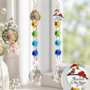 Christmas, Custom Photo, Sympathetic, Family, Memorial, Upload Full Photo, Icon - Custom Photo Memorial I'm Always With You - Personalized Crystal Suncatcher With Charm