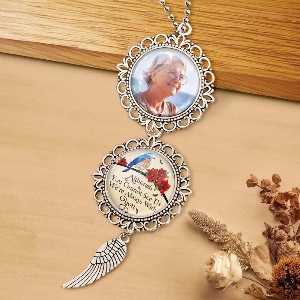 Memorial,Custom Photo,Gift For Father,Gift For Mother,Family,Sad - Custom Photo Memorial I'm Always With You - Personalized Photo Pendant Charm