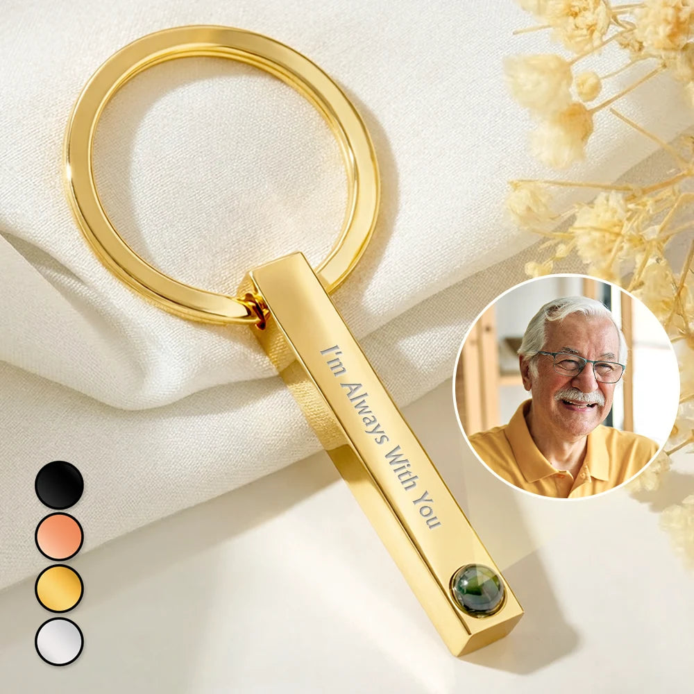 Memory Photo Projection Photo Projection Keychain – Wander Prints