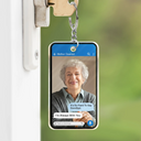 Gift For Couples,Old Couples,Gift For Husband,Gift For Wife,Gift For Boyfriend,Gift For Girlfriend,Gift For Yourself,Memorial,Sad - Custom Photo Memorial Message From Loved One - Personalized Acrylic Keychain