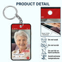 Gift For Couples,Old Couples,Gift For Husband,Gift For Wife,Gift For Boyfriend,Gift For Girlfriend,Gift For Yourself,Memorial,Sad - Custom Photo Memorial Message From Loved One - Personalized Acrylic Keychain