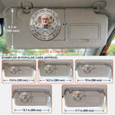 Custom Photo Memorial My Mind Still Talks To You - Personalized Custom Shaped Car Visor Clip