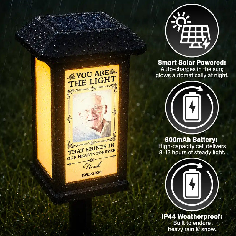 Top Market, Christmas, Custom Photo, Sympathetic, Family, Memorial, Upload Full Photo - Custom Photo Memorial Not A Day Goes By That You Are Not Missed - Personalized Solar Garden Light