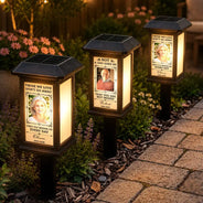 Top Market, Christmas, Custom Photo, Sympathetic, Family, Memorial, Upload Full Photo - Custom Photo Memorial Not A Day Goes By That You Are Not Missed - Personalized Solar Garden Light