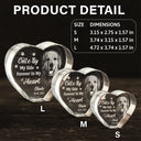Memorial, Custom Photo, Pet Lovers, Sad - Custom Photo Memorial Once By My Side Forever In My Heart - Personalized Crystal Heart
