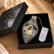 Christmas,Custom Photo,Sympathetic,Pet Lovers,Memorial,Upload Full Photo - Custom Photo Memorial Pet Always Shines In My Heart - Personalized Chili Bulb LED Light