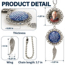 Custom Photo,Memorial,Gift For Father,Gift For Mother,Family - Custom Photo Memorial Walk Beside Us Everyday - Personalized Photo Pendant Charm