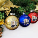 Family,Memorial,Sad,Custom Photo,Christmas - Custom Photo Memorial We're Always With You - Personalized Ball Ornament