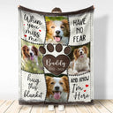 Custom Photo, Memorial, Family, Sad - Custom Photo Memorial When You Miss Me - Personalized Fleece Blanket, Sherpa Blanket