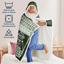 Family, Custom Photo, Memorial, Sad, Gift For Women, Christmas - Custom Photo Memorial When You Really Miss Me Hug This Blanket - Personalized Wearable Hooded Blanket