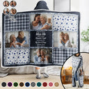 Family, Custom Photo, Memorial, Sad, Gift For Women, Christmas - Custom Photo Memorial When You Really Miss Me Hug This Blanket - Personalized Wearable Hooded Blanket