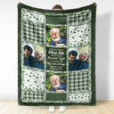 Top Market,Custom Photo,Family,Memorial,Gift For Women,Gift For Men,Sad,Christmas - Custom Photo Memorial When You Really Miss Me Hug This Blanket - Personalized Fleece Blanket, Sherpa Blanket