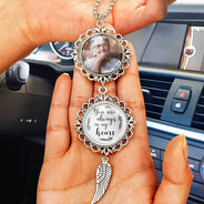 Graduation,Gift For Yourself,Gift For Girlfriend,Family,Memorial,Love - Custom Photo Missing You as I Graduate - Personalized Photo Pendant Charm