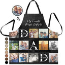 Custom Photo,Family,Gift For Mother,Gift For Father,Happy,Photo,Grateful - Custom Photo Mom Dad We Love You - Personalized Apron