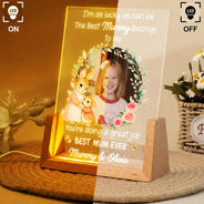 New Mom,Mom - Children,Gift For Mother,Love,Happy - Custom Photo Mommy You're Doing A Great Job - Personalized Night Light