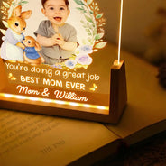 New Mom,Mom - Children,Gift For Mother,Love,Happy - Custom Photo Mommy You're Doing A Great Job - Personalized Night Light
