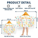 Happy, Summer, Gift For Kids, Beach - Custom Photo Mommy's Little Mermaid - Personalized Hooded Beach Towel