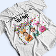 Funny,Gift For Mother,Gift For Grandma,Gift For Wife,Easter - Custom Photo My Favorite Peeps Call Me Grandma - Personalized T Shirt