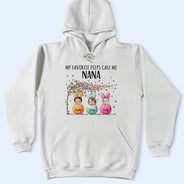 Funny,Gift For Mother,Gift For Grandma,Gift For Wife,Easter - Custom Photo My Favorite Peeps Call Me Grandma - Personalized T Shirt