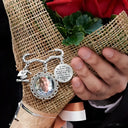 Graduation, Gift For Yourself, Custom Photo, Memorial, Sad - Custom Photo My Heart Is There Walking Beside You - Personalized Graduation Tassel Pin