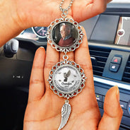 Memorial,Sad,Custom Photo - Custom Photo My Mind Still Talk To You - Personalized Photo Pendant Charm