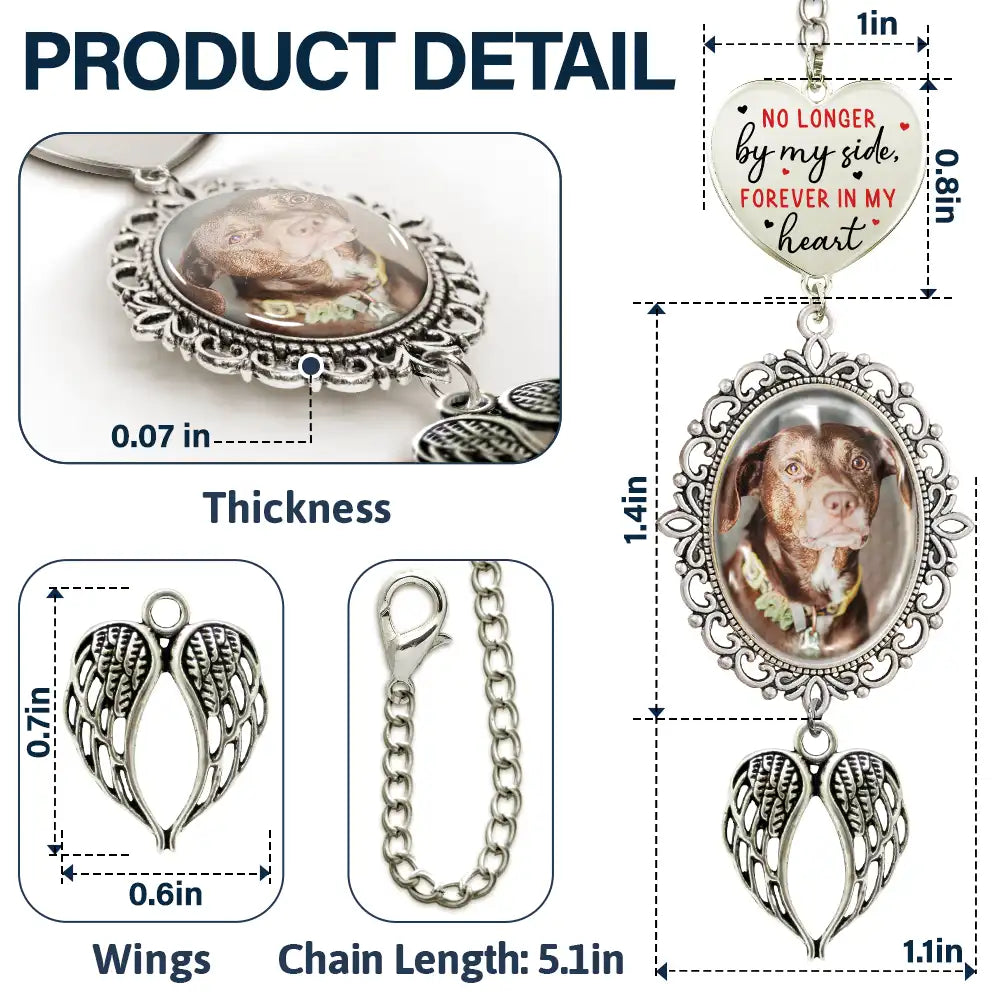 Graduation, Gift For Yourself, Custom Photo, Memorial, Sad - Custom Photo No Longer By Myself - Personalized Graduation Tassel Charm