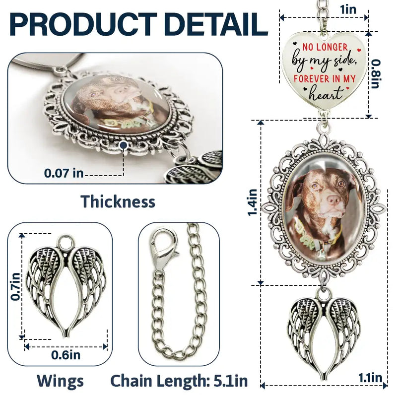 Graduation, Gift For Yourself, Custom Photo, Memorial, Sad - Custom Photo No Longer By Myself - Personalized Graduation Tassel Charm