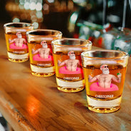 Retirement,Funny,Custom Photo - Custom Photo Not My Problem Anymore Happy Retirement - Personalized Shot Glass