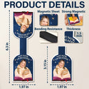 Gift For Yourself,Reading,Happy - Custom Photo Not Now I Am Reading - Personalized Custom Shaped Magnetic Bookmark Clip