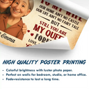 Love, Gift For Couples, Old Couples, Gift For Husband, Gift For Wife, Parents - Custom Photo Old Couple To My Wife Our Home Ain'T No Castle - Personalized Poster