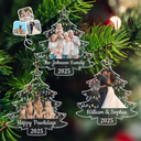 Custom Photo,Pet Lovers,Dog Lovers,Cat Lovers,Family,Gift For Couples,Happy,Christmas - Custom Photo On Christmas Tree - Personalized Custom Shaped Acrylic Ornament