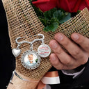 Wedding,Memorial,Family,Love,Non-Eng,Photo - Custom Photo On Your Wedding Day Know That My Heart Is There - Personalized Graduation Lapel Pin