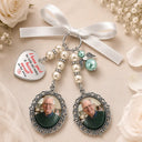 Sentimental,Custom Photo,Family,Wedding,Upload Full Photo - Custom Photo I'm Always With You Cardinal Bird - Personalized Photo Bouquet Charm