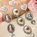 Custom Photo, Sympathetic, Gift For Yourself, Wedding, Upload Full Photo - Custom Photo On Your Wedding Day Know That My Heart Is There - Personalized Wedding Charm