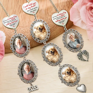 Custom Photo, Sympathetic, Gift For Yourself, Wedding, Upload Full Photo - Custom Photo On Your Wedding Day Know That My Heart Is There - Personalized Wedding Charm