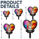 Memorial, Pet Lovers - Custom Photo Once By My Side Forever In My Heart - Personalized Metal Garden Stakea