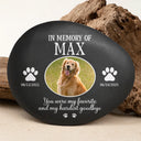 Memorial,Custom Photo,Pet Lovers,Pet Mom,Pet Dad,Dog Lovers,Dog Mom,Dog Dad,Cat Lovers,Cat Mom,Cat Dad,Sad - Custom Photo Once By My Side Forever In My Heart - Personalized Printed Rock