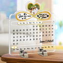 Christmas, Gift For Couples, Happy, Love - Custom Photo Our Love Is Timeless - Personalized Acrylic Perpetual Desk Calendar