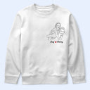 Custom Photo, Gift For Mother, Gift For Father, Family, Happy - Custom Photo Outline Sketch Family Portrait Since - Personalized T Shirt