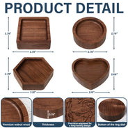 Pet Lovers,Pet Mom,Custom Photo,Happy - Custom Photo Outline Sketch Pet Face And Name - Personalized Wood Ring Dish