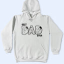 Gift For Husband,Gift For Grandpa,Gift For Father,Happy - Custom Photo Pencil Drawing Best Dad Ever - Personalized T Shirt