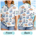 Gift For Husband,Gift For Yourself,Gift For Men,Gift For Grandpa,Gift For Father,Summer,Beach - Custom Photo Pencil Drawing Best Dad Grandpa Ever - Personalized Hawaiian Shirt